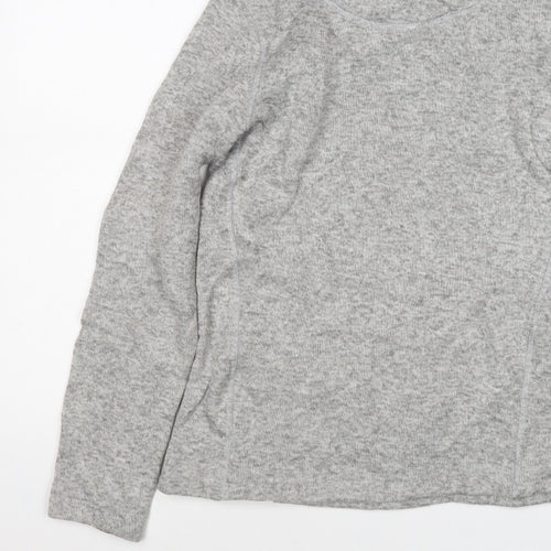 Mountain Warehouse Women Grey UK 14 Pullover Cowl Neck Hoodie