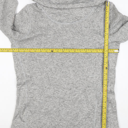 Mountain Warehouse Women Grey UK 14 Pullover Cowl Neck Hoodie