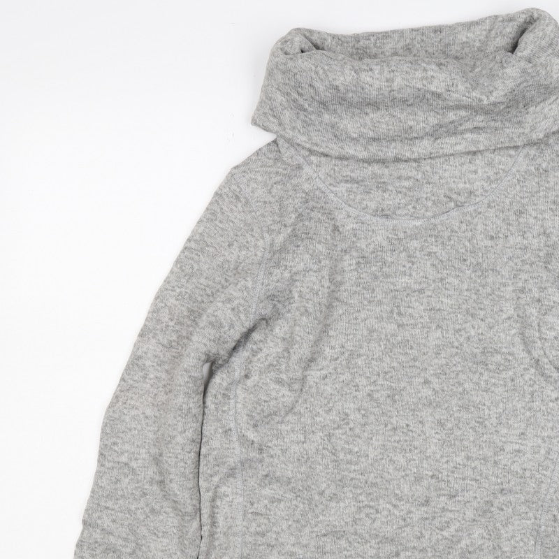 Mountain Warehouse Women Grey UK 14 Pullover Cowl Neck Hoodie