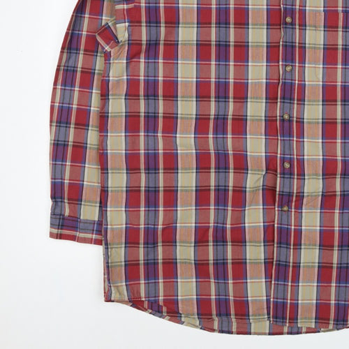Marks & Spencer Men’s XL Multicolour Plaid Cotton Button Down Shirt
