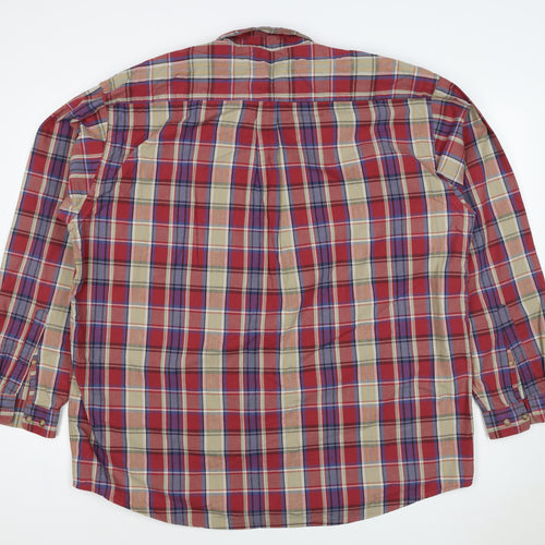 Marks & Spencer Men’s XL Multicolour Plaid Cotton Button Down Shirt
