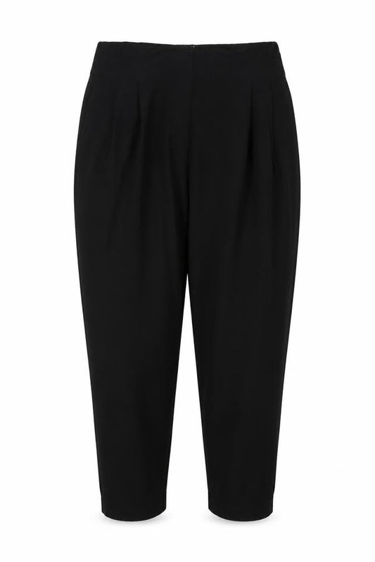 ASOS Women Black UK 8 Wide-Leg Elastic Waist Trousers