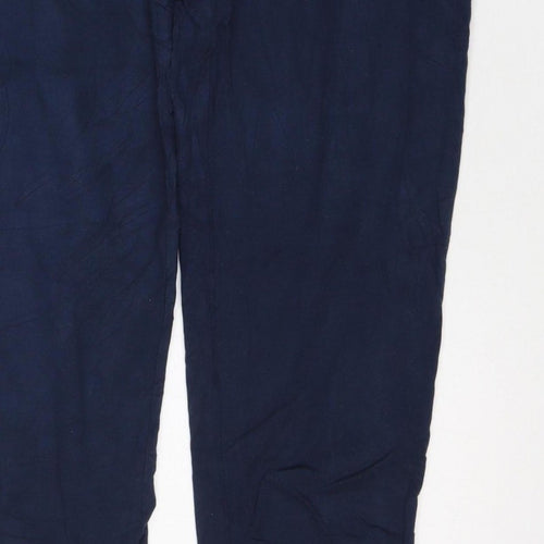 Threadbare Men's Blue M Jogger Trousers Elastic Waist Viscose