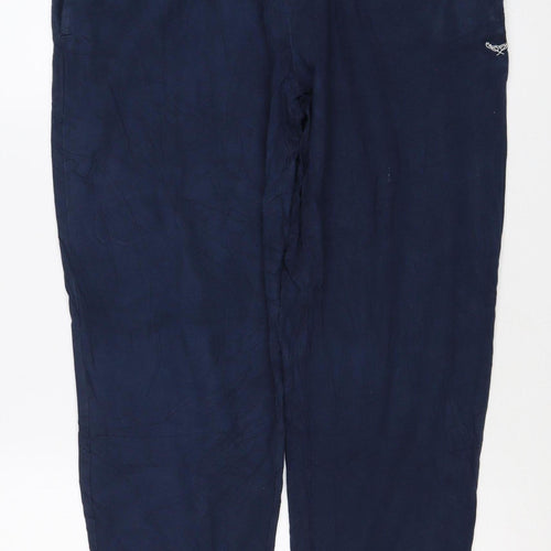 Threadbare Men's Blue M Jogger Trousers Elastic Waist Viscose