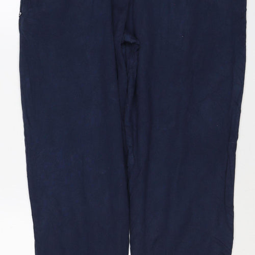 Threadbare Men's Blue M Jogger Trousers Elastic Waist Viscose
