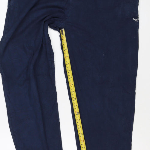 Threadbare Men's Blue M Jogger Trousers Elastic Waist Viscose