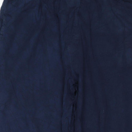 Threadbare Men's Blue M Jogger Trousers Elastic Waist Viscose