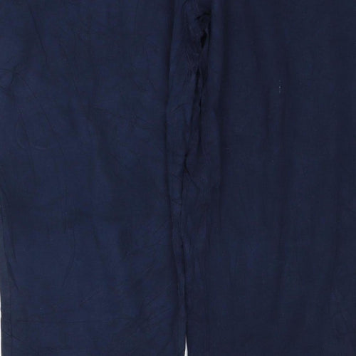 Threadbare Men's Blue M Jogger Trousers Elastic Waist Viscose