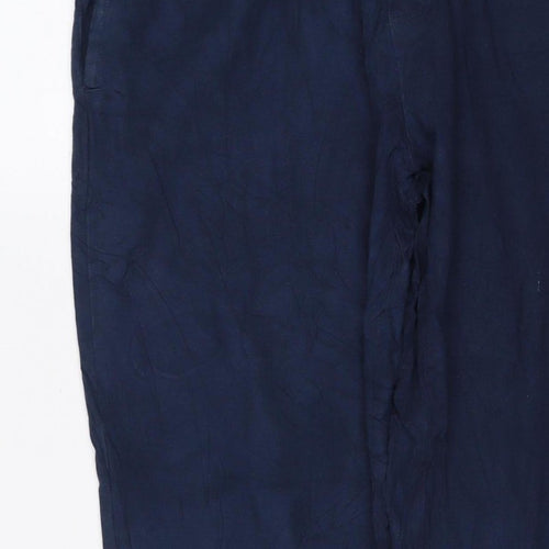 Threadbare Men's Blue M Jogger Trousers Elastic Waist Viscose