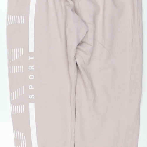 DKNY Women Pink M Jogger Sweatpants Logo Stripe Drawstring