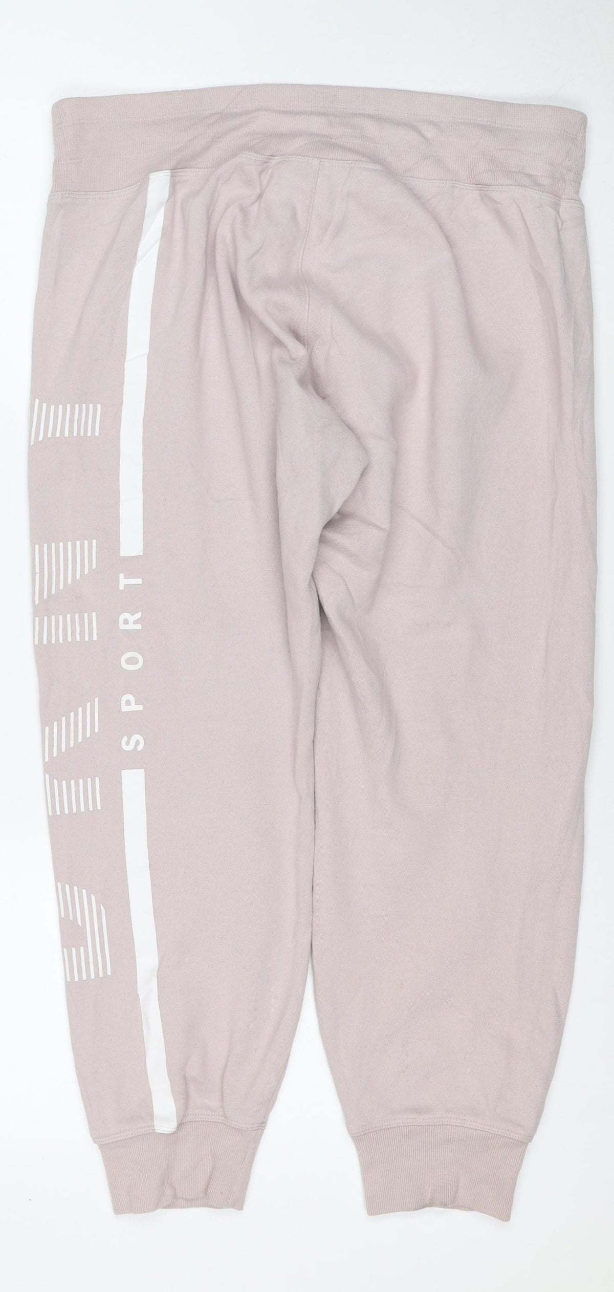 DKNY Women Pink M Jogger Sweatpants Logo Stripe Drawstring