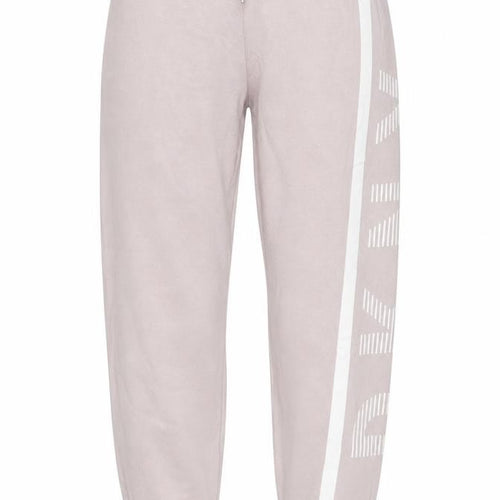 DKNY Women Pink M Jogger Sweatpants Logo Stripe Drawstring