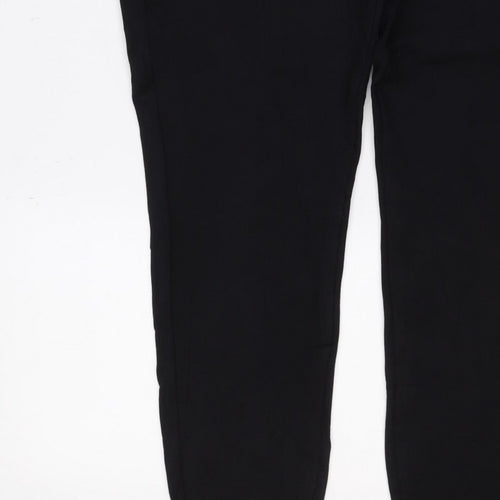Marks and Spencer Women Black Size 18 Regular Straight Trousers