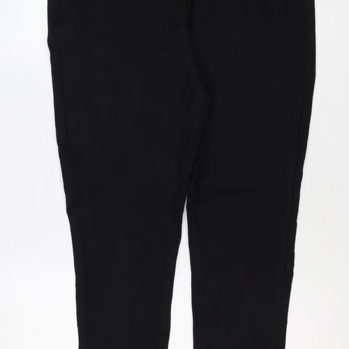 Marks and Spencer Women Black Size 18 Regular Straight Trousers