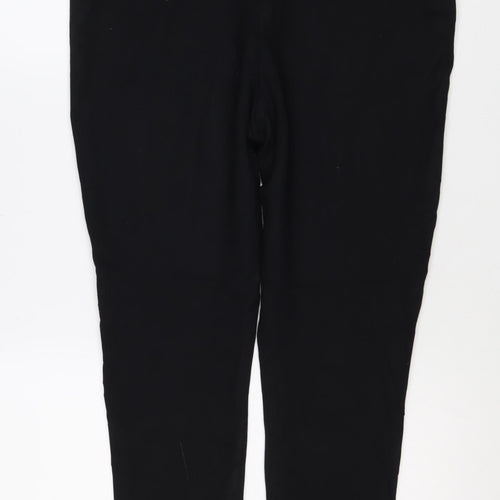 Marks and Spencer Women Black Size 18 Regular Straight Trousers