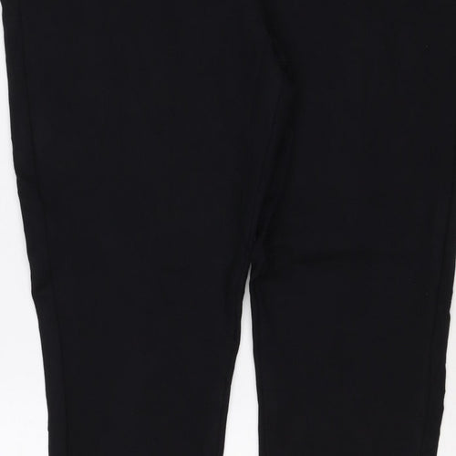 Marks and Spencer Women Black Size 18 Regular Straight Trousers