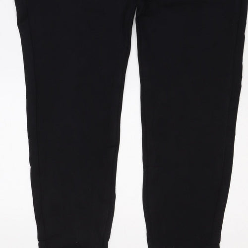 Marks and Spencer Women Black Size 18 Regular Straight Trousers