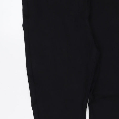 Marks and Spencer Women Black Size 18 Regular Straight Trousers