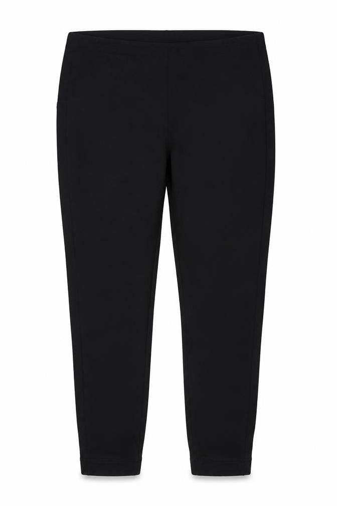 Marks and Spencer Women Black Size 18 Regular Straight Trousers