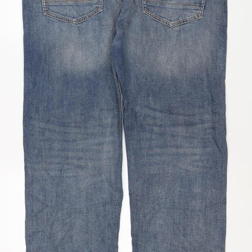 Marks and Spencer Men’s Blue Straight Fit Jeans W34 L29 Stretch Denim