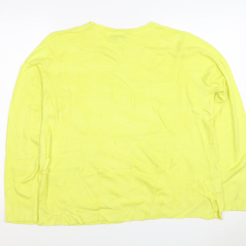 Marks and Spencer Women Yellow Size 16 Crew Neck Lightweight Jumper