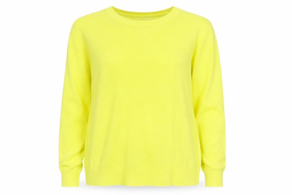Marks and Spencer Women Yellow Size 16 Crew Neck Lightweight Jumper