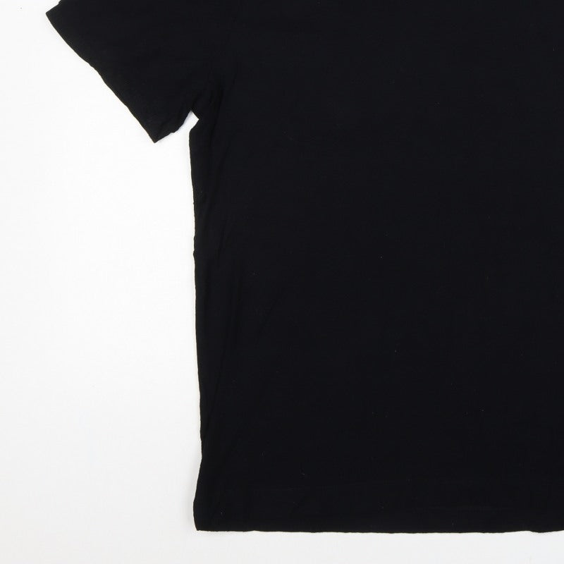 Autograph Men’s Black XL Pure Cotton Short Sleeve Polo Shirt