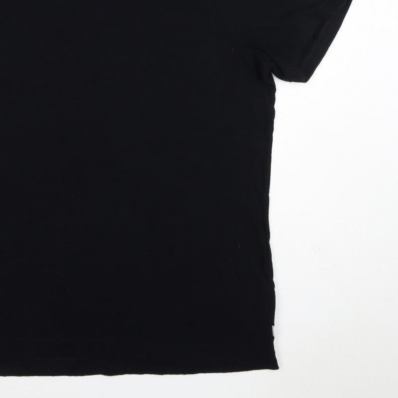 Autograph Men’s Black XL Pure Cotton Short Sleeve Polo Shirt