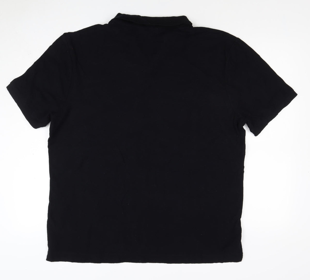Autograph Men’s Black XL Pure Cotton Short Sleeve Polo Shirt