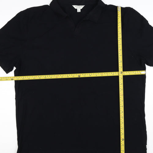 Autograph Men’s Black XL Pure Cotton Short Sleeve Polo Shirt