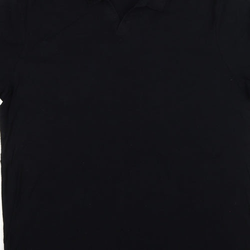 Autograph Men’s Black XL Pure Cotton Short Sleeve Polo Shirt