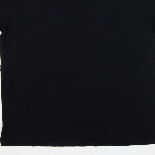 Autograph Men’s Black XL Pure Cotton Short Sleeve Polo Shirt