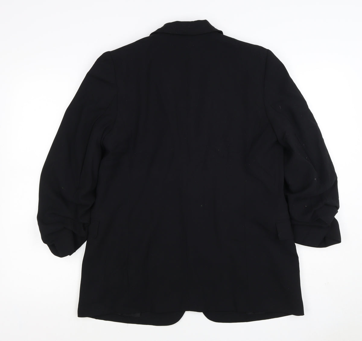 M&S Collection Women’s Black UK 12 Long Lined Notch Lapel Blazer