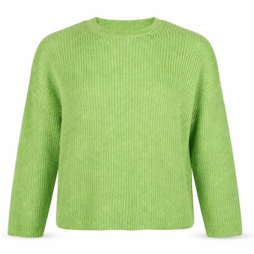 Marks and Spencer Women Green M Crew Neck Chunky Knit Jumper