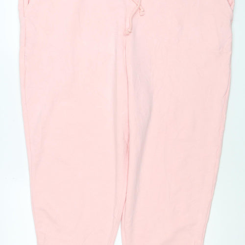 Marks & Spencer Women Pink Size 22 Regular Jogger Sweatpants Drawstring