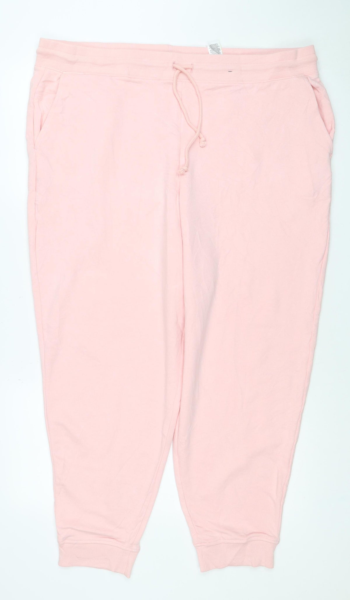 Marks & Spencer Women Pink Size 22 Regular Jogger Sweatpants Drawstring
