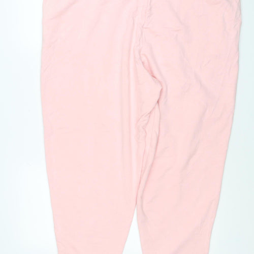 Marks & Spencer Women Pink Size 22 Regular Jogger Sweatpants Drawstring