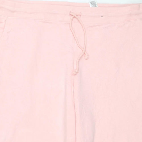 Marks & Spencer Women Pink Size 22 Regular Jogger Sweatpants Drawstring