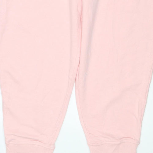 Marks & Spencer Women Pink Size 22 Regular Jogger Sweatpants Drawstring