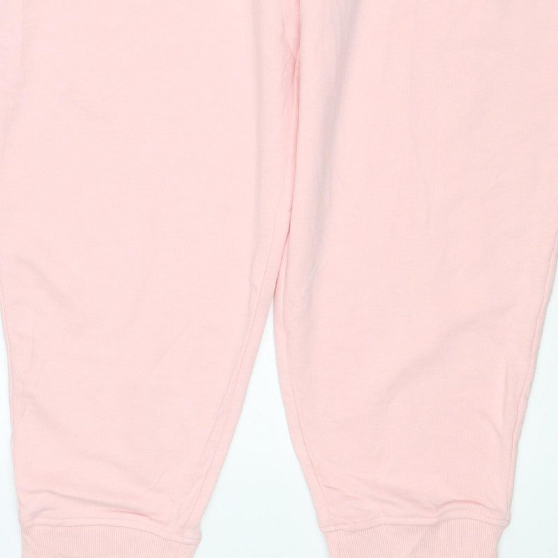 Marks & Spencer Women Pink Size 22 Regular Jogger Sweatpants Drawstring