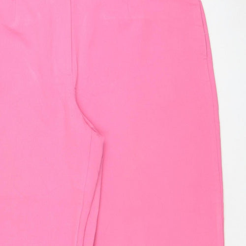 Marks & Spencer Women Pink Size 20 Wide Leg Tailored Trousers