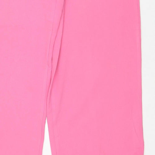 Marks & Spencer Women Pink Size 20 Wide Leg Tailored Trousers