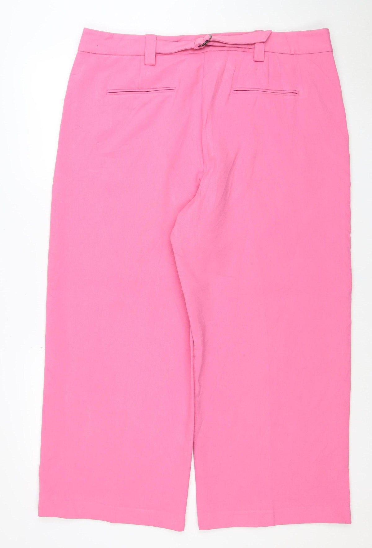 Marks & Spencer Women Pink Size 20 Wide Leg Tailored Trousers
