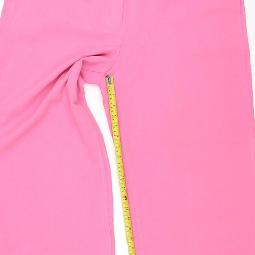 Marks & Spencer Women Pink Size 20 Wide Leg Tailored Trousers
