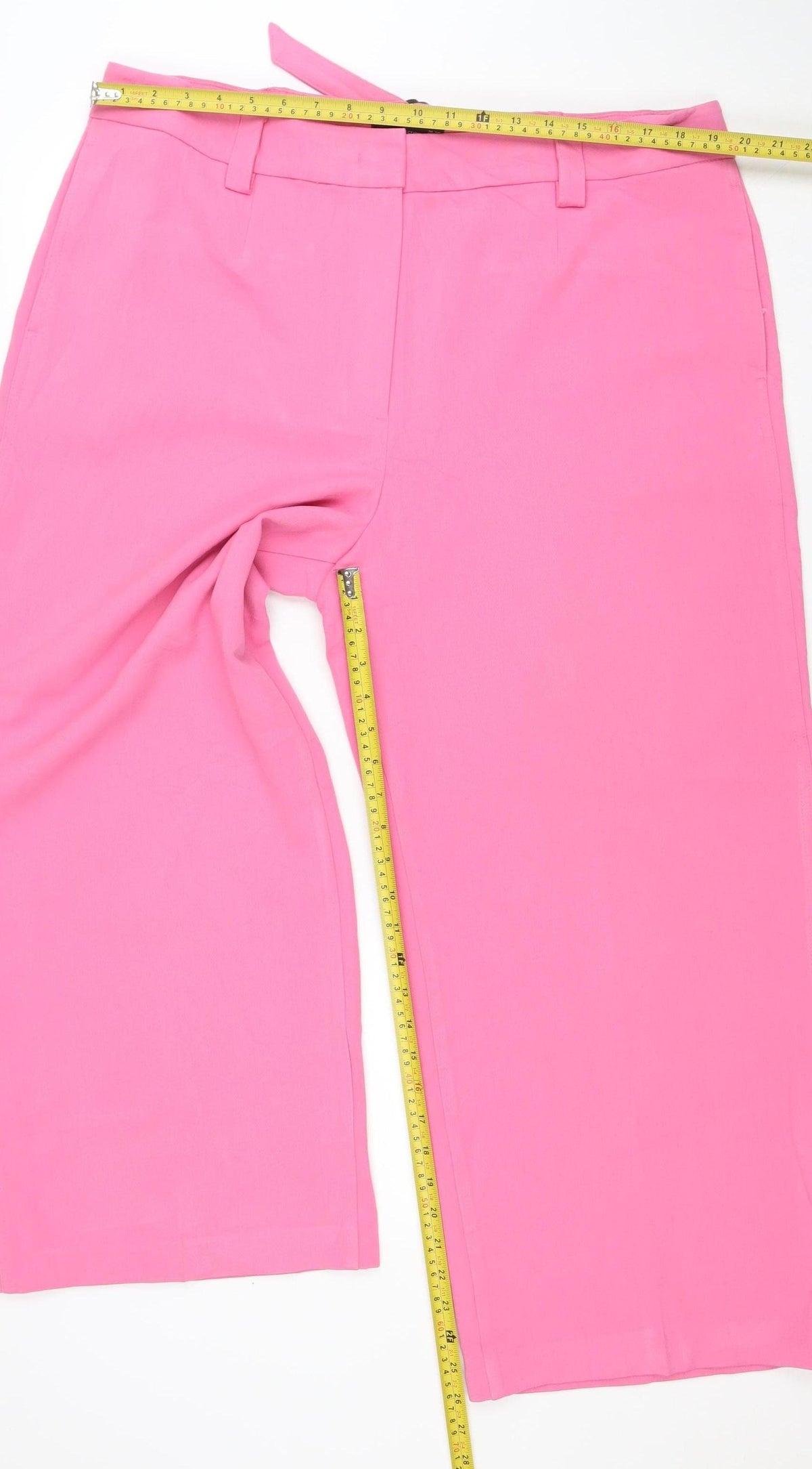 Marks & Spencer Women Pink Size 20 Wide Leg Tailored Trousers