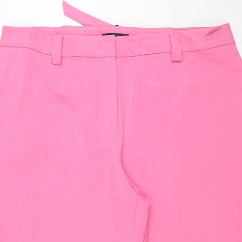 Marks & Spencer Women Pink Size 20 Wide Leg Tailored Trousers