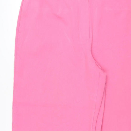 Marks & Spencer Women Pink Size 20 Wide Leg Tailored Trousers