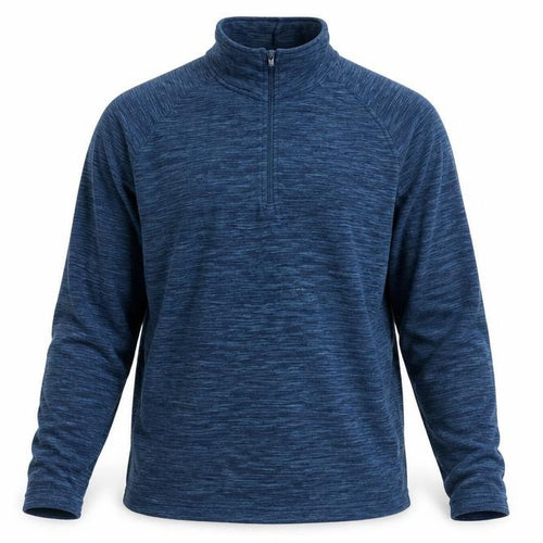 Mountain Warehouse Men's Blue S Pullover 1/4 Zip Fleece Sweatshirt