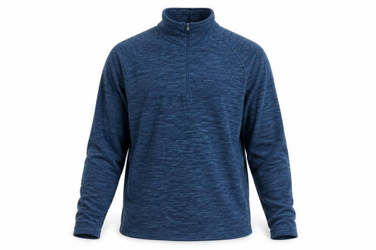 Mountain Warehouse Men's Blue S Pullover 1/4 Zip Fleece Sweatshirt