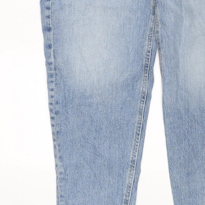 Additional view of Marks & Spencer Women's Blue UK 14 Regular Mom High Rise Jeans